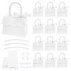 BENECREAT 16 Sets White Wedding Favors Box DIY Set, Kraft Paper Box with Pearl Handle, Ribbons, Stickers, Gift Boxes for Birthday, Party Favor, Boutique, Wedding and Anniversary view 1