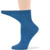 7BIGSTARS KINGDOM Women's Cotton Diabetic Quarter Non-Binding Extra Wide - 4 Pack Large - Solid Seamless - Sock Size 10-12 Shoe Size 8-12 L Denim Blue view 4