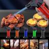 Butane Refillable Lighter, Flame Lighters, Multi Utility Mini Gas Lighter, Single Jet Flame Windproof Torch Lighter, Blow Torch Lighters for Candle Fireplace Camping Grill BBQ Kitchen (Yellow) view 2