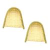 FOMIYES 4pcs Woven Decorative Dustpan Artware for Home Mini Craftwork Basket for Storing Sundries Unique Photography Prop view 1