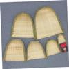 FOMIYES 4pcs Woven Decorative Dustpan Artware for Home Mini Craftwork Basket for Storing Sundries Unique Photography Prop view 4