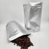 100 Pack Foil Mylar Coffee Pouch 9" x 12" x 4.25" Stand Up Bag | Mylar Reclosable Heat Sealable,Stand-Up Pouch Bag | Coffee | Snack | Color: Silver (Valve Added) view 1
