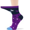7BigStars Women Viscose from Bamboo Diabetic Socks - 4 Pack Seamless Quarter Length, Extra Wide Fit, Fun Star Dot Stripe Heart Patterns for Sensitive Feet, Soft Breathable Fashion Comfort view 4