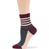 7BIGSTARS KINGDOM Women's Viscose from Bamboo Diabetic Quarter Patterned Socks - 4 Pack Medium-Extra Wide Polka Dot, Heart, Stripe - Sock Size 9-11 Shoe Size 5-9 M Burgundy, Navy Blue, Ecru view 4