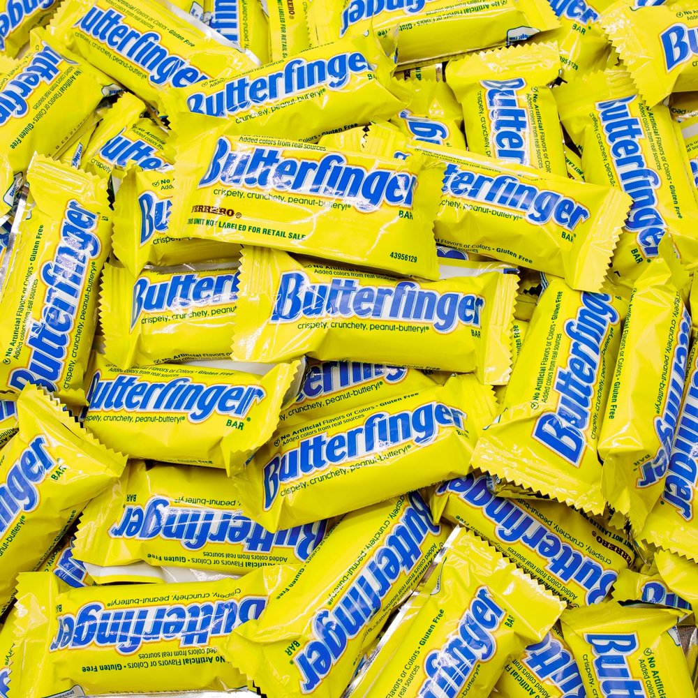 Candy Bars 1 lb  Bulk Resealable Bag, Fun Sized, Peanut Buttery, Crisp & Chocolatey & Crunchety, Individually Wrapped, Old Fashioned