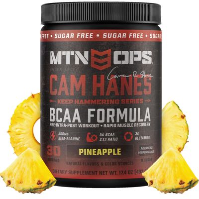 MTN OPS BCAA Powder for Muscle Recovery, Pineapple