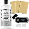 Therapy Glass Cooktop Cleaner Kit - 16oz with Scraper & 3 Non-Scratch Pads - For Electric, Induction, Ceramic & Gas Stove Top - Heavy Duty Flat Top Stove Cleaner & Polish view 1