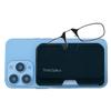 ThinOptics Readers with Wallet - Armless On-Nose Reading Glasses - Slim Wallet Attaches to Phone - MagSafe Compatible - Black 2.00x view 1