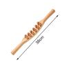 Almencla Wooden Massager Stick 38cm Lightweight Guasha Stick for Shoulder Back Thigh view 3