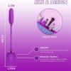 NineLife Basics Easy to Operate Rose Shape Toys Update Model 3 in 1 Rose Toy with Tongue Licking, Thrusting and Vibrating Adult Tools FB3+6 * 2, Purple-ms view 4