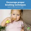 Dr. Brown's ToothScrubber Toddler Toothbrush & Fluoride-Free Baby Toothpaste Bundle, Triple-Sided Training Toothbrush, Strawberry Flavor, Ages 1-4 Years view 4
