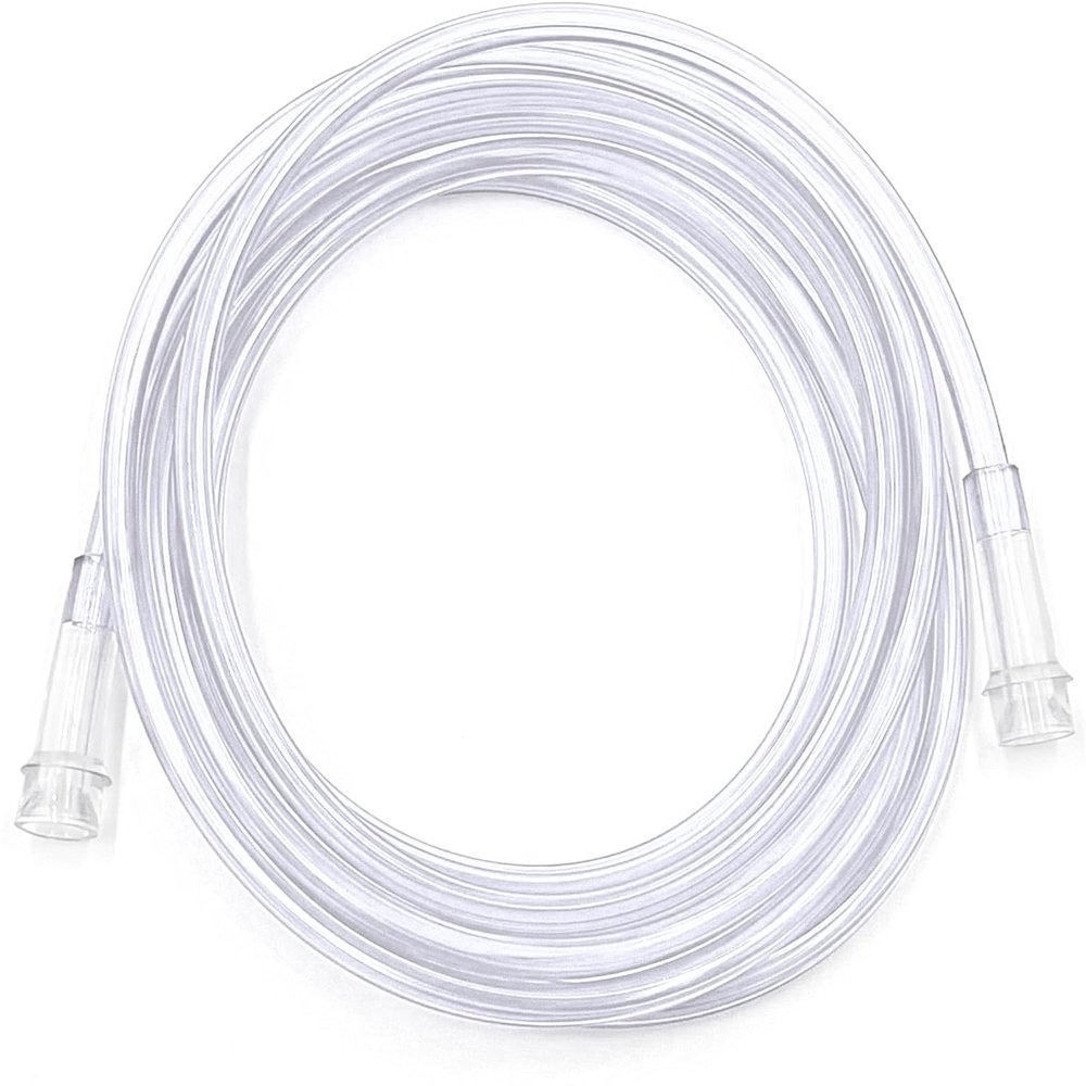 ResOne 25Ft Clear Oxygen Supply Tubing, Crush Resistant, Standard Connectors