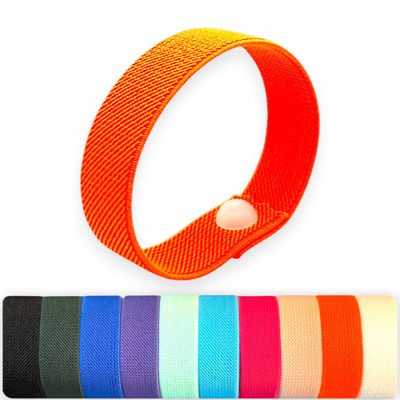 AcuBracelet Calming Natural Anti-Anxiety Bracelet, Acupressure, Sleep Aid, Stress Management, Sleeplessness, Wellness, Self-Care, Rubber Band Snap Technique, Coping (Orange, Small 6)