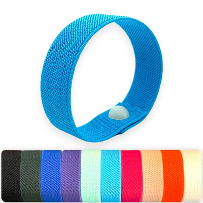 AcuBracelet Calming Natural Anti-Anxiety Bracelet, Acupressure, Sleep Aid, Stress Management, Sleeplessness, Wellness, Self-Care, Rubber Band Snap Technique, Coping (Sky, Large 8)