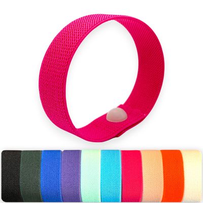 AcuBracelet Calming Natural Anti-Anxiety Bracelet, Acupressure, Sleep Aid, Stress Management, Sleeplessness, Wellness, Self-Care, Rubber Band Snap Technique, Coping (Rose, Medium 7)