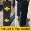 1.5in - 5.9in Rise Threshold Ramp for Wheelchair,Extra Long 100cm Driveway Curb Ramps,Anti-Skid and Wear-Resistant Rubber Plastic,Load 6000lbs view 3