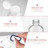 3Pcs Transparent Portable Mini Ketchup Containers - Refillable Travel Size Hot Sauce Keychain, 2oz/50ml Bottles view 4
