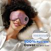 Ezona Silk Cordless Heated Eye Mask, Warm Eye Compress Mask for Dry Eyes, Washable Eye Heating Pad for Travel, Dry Eye Mask for Blepharitis, Sinus Migraine (Purple) view 3