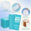 Dish Cleaning Wipes Individually Wrapped, Portable Kitchen Disposable Dish Soap Wipes Bulk Travel Size Quick Cleaning Dishes Dishwashing Pads Wipes for Outdoor Traveling/Camping/Hotel (100 Pcs) view 2