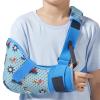 Willcom Kids Arm Shoulder Sling with Waist Strap, Immobilizer Brace Support for Broken Arm, Collarbone, Elbow, Wrist (Mesh Version,Right, 2XS,19-23.5 inch) view 1