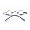 XINGNIAN 30mm Creative Black Small Round Reading Glasses, Mini Presbyopic Glasses Fashion Retro Metal Spring Hinge Readers +3.50 view 4