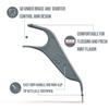 Dr. Emma Orthodontic Flossers for Braces, Ortho Dental Floss Picks, Mint Flavor 60 Count/Bag, Gray, 1 Pack view 4