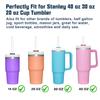 10 Pcs Clear Straw with Cover for Stanley Cup 40 oz 30 oz 64 oz Tumbler view 3