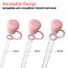 10 Pcs Clear Straw with Cover for Stanley Cup 40 oz 30 oz 64 oz Tumbler view 4