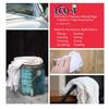 10 lb Box Eco-T Paint Rags - White T-Shirt Material, 100% Recycled, Eco-Friendly, High Absorbency, Low Lint, Low-Cost, Painting and Cleaning Cloth view 4