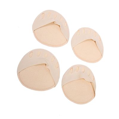 2 Pairs Foot Cushion Metatarsal Pads Adhesive High Heel Party Feet Gel Cushions Pads Soft Forefoot Half Shoes Insoles Non Slip Insert Protector for Women Men Sandals (Skin Color)