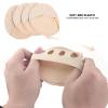 2 Pairs Foot Cushion Metatarsal Pads Adhesive High Heel Party Feet Gel Cushions Pads Soft Forefoot Half Shoes Insoles Non Slip Insert Protector for Women Men Sandals (Skin Color) view 4