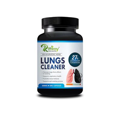 NineLife Basics Viva Lungs Cleaner Natural Capsule Smokers Cleanses & Detoxifies Lungs 30 Cap.