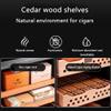 Cigar Humidor 50L 300 Cigars with Heating and Cooling Temperature Control System, with Cedar Wood Shelf and Hygrometer, Intelligent Constant Temperature and Humidity Humidor, Gift for Men,Black view 3