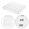 JECOMPRIS Monthly Pill Organizer 1 Time A Day - 30 Day Pill Box 30 Compartments Portable Pill Case Large Travel Medicine Pill Boxes for Medicine Fish Oil, 21.10X17.70X2.20CM, Transparent view 2