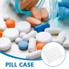JECOMPRIS Monthly Pill Organizer 1 Time A Day - 30 Day Pill Box 30 Compartments Portable Pill Case Large Travel Medicine Pill Boxes for Medicine Fish Oil, 21.10X17.70X2.20CM, Transparent view 3
