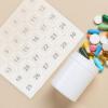 JECOMPRIS Monthly Pill Organizer 1 Time A Day - 30 Day Pill Box 30 Compartments Portable Pill Case Large Travel Medicine Pill Boxes for Medicine Fish Oil, 21.10X17.70X2.20CM, Transparent view 4