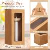 FillTouch 60 Pcs Gift Boxes with Ribbon for Sublimation Glass Exhibition Transparent Tumbler Gift Boxes for 12oz 16oz 20oz Glass Jar Shipping Packaging(Brown) view 2