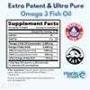 Arazo Nutrition Wild Caught Omega-3 Fish Oil Concentrate  4,080mg per Serving  High EPA 1200mg & DHA 900mg  60 Burpless Lemon Softgels view 2