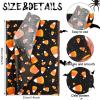 100 Sheets Candy Corn Tissue Paper for Gift Bags Halloween Theme Gift Wrapping Paper Black Orange Printed Tissue Paper for Halloween Party Trick or Treat Party DIY Craft Supplies, 14 x 20 Inch view 2