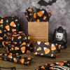 100 Sheets Candy Corn Tissue Paper for Gift Bags Halloween Theme Gift Wrapping Paper Black Orange Printed Tissue Paper for Halloween Party Trick or Treat Party DIY Craft Supplies, 14 x 20 Inch view 3
