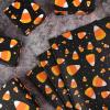 100 Sheets Candy Corn Tissue Paper for Gift Bags Halloween Theme Gift Wrapping Paper Black Orange Printed Tissue Paper for Halloween Party Trick or Treat Party DIY Craft Supplies, 14 x 20 Inch view 4
