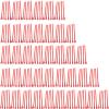200 Pcs Red Spoon Straws Disposable Snow Cone Straws Summer Slushie Straws Spoon Plastic Drinking Straw For Milkshakes Shaved Ice view 1