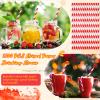Eaasty 1200 Pcs Colored Paper Straws Bulk Disposable Striped Drinking Paper Straws for Summer Juice, Shakes, Cocktail,7.87 Inches, 0.24'' Diameter (Red) view 4