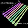500 Pcs Spoon Straws Disposable Snow Cone Drinking Straws With Spoons Plastic Slushie Straws For Milkshakes Shaved Ice Smoothie view 2