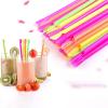 500 Pcs Spoon Straws Disposable Snow Cone Drinking Straws With Spoons Plastic Slushie Straws For Milkshakes Shaved Ice Smoothie view 3