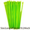 100 Pcs Disposable Smoothie Spoon Straws Summer Snow Cone Straws Plastic Drinking Straw For Milkshakes Slushie Shaved Ice view 2