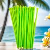 100 Pcs Disposable Smoothie Spoon Straws Summer Snow Cone Straws Plastic Drinking Straw For Milkshakes Slushie Shaved Ice view 3