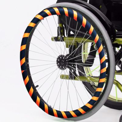 B,24in,1 Pair 20/22/24 Inch Wheel Chair Rear Wheel Cover Protective Sleeve Wheelchair Push Rim Covers Wheelchair Rear Wheel