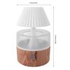 260ml Raindrop Aromatherapy Essential Oil Diffuser Wood Grain Colorful Night Light Auto Shut Off Multifunctional, Raindrop Design Aromatherapy Benefits (US Plug) view 2