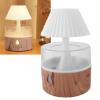 260ml Raindrop Aromatherapy Essential Oil Diffuser Wood Grain Colorful Night Light Auto Shut Off Multifunctional, Raindrop Design Aromatherapy Benefits (US Plug) view 3